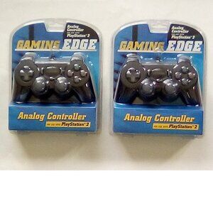 2 Packs of Gaming Edge Analog Controller for use with PlayStation 2